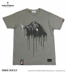 Dark Souls x TORCH TORCH / Gravelord Nito's T-shirt: Heather Gray XXL Size