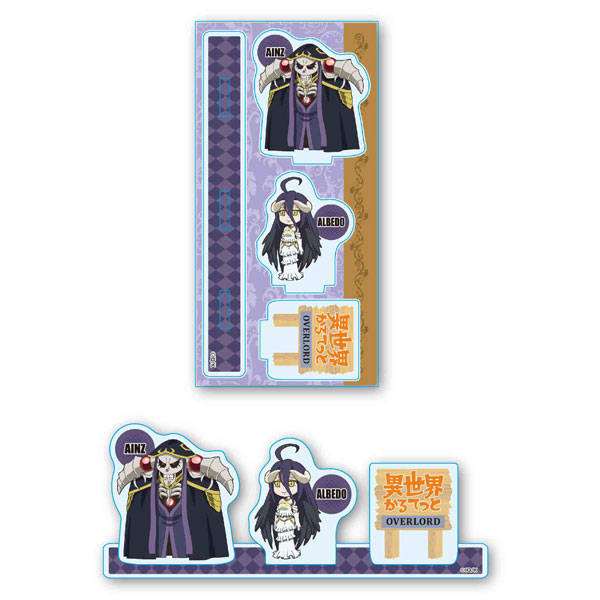 Acrylic Figure Isekai Quartet Ainz & Albedo