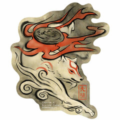 CAPCOM x B-SIDE LABEL Sticker - Okami: Brush