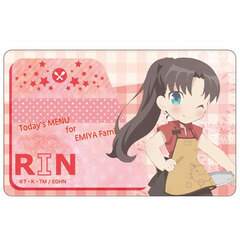 Emiya-san Chi no Kyou no Gohan IC Card Sticker Rin Tohsaka SD