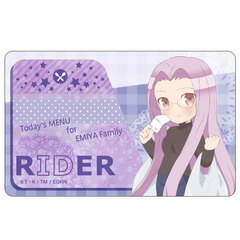 Emiya-san Chi no Kyou no Gohan IC Card Sticker Rider SD