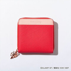 Cardcaptor Sakura Sakura Kinomoto Model Bicolor Half Wallet Pastel Red