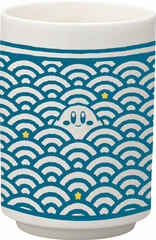 Kirby - FuwaFuwa Collection Tea Cup / Kirby & Friends, Blue Sea Wave Pattern