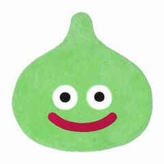 Dragon Quest Smile Slime Diecut Hand Towel Lime Slime