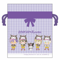 Ensemble Stars! x Sanrio Characters Drawstring Bag UNDEAD x KUROMI