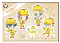 Ensemble Stars! x Sanrio Characters Synthetic Leather Pass Case Trickstar x POMPOMPURIN