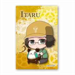 Gyugyutto BIG Square Tin Badge - Steins;Gate 0: Itaru Hashida