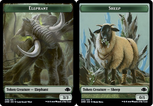 Elephant Token // Sheep Token - Foil