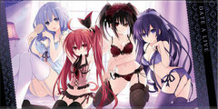 Date A Live Original Ver. Heroine Group 120cm Big Towel Luxury Ver. (Tohka, Kotori, Kurumi, Miku)