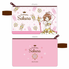 Cardcaptor Sakura: Clear Card Flat Pouch w/Handle Sakura Pink