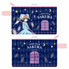 Cardcaptor Sakura: Clear Card Flat Pouch w/Handle Sakura Navy