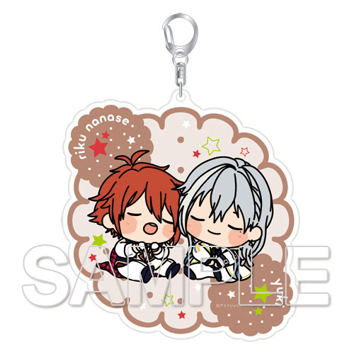 Idolish7 - Nikoichi FukaFuka Keychain: Riku & Yuki