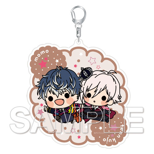 Idolish7 - Nikoichi FukaFuka Keychain: Momo & Tenn
