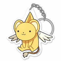Cardcaptor Sakura Clear Card Hen - Acrylic Pinched Keychain: Kero-chan