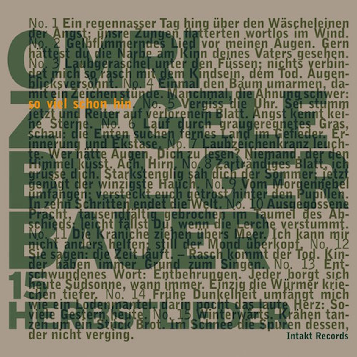 15 Herbstlieder (CD)