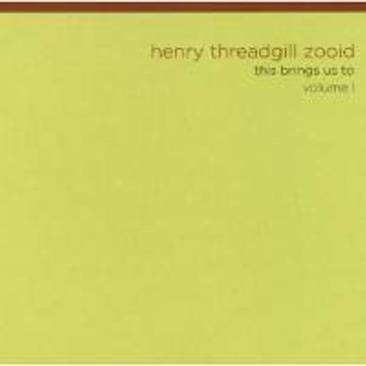 Vol. 1-This Brings Us To (CD)