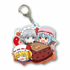 Choi Deka Acrylic Keychain Touhou Project Kotatsu ver. Remilia, Flandre, Sakuya