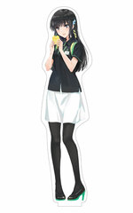 Dengeki Bunko 25th Anniversary Acrylic Stand (Small) NewDays Uniform, Mahouka Koukou no Rettousei