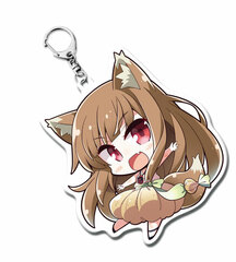 Dengeki Bunko 25th Anniversary Acrylic Keychain Vegetable Clothes, Spice and Wolf