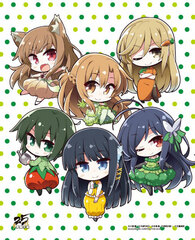 Dengeki Bunko 25th Anniversary Canvas Panel Vegetable Clothes, Everyone