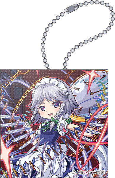 Touhou Project Picture Board Keychain Sakuya Izayoi