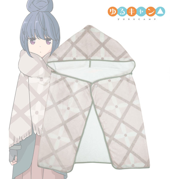 Yuru Camp Blanket w/Hood