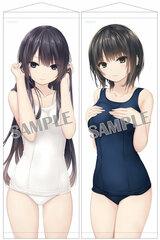 Coffee Kizoku Half Cut Wall Scroll 2 Piece Set (CHANGE School Swimsuit)