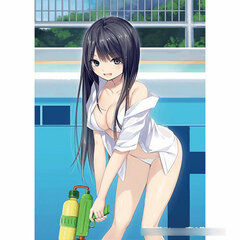 Coffee Kizoku Sensei New Illustration B2 Wall Scroll (Rika Shiramine /Pool)