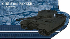 Girls und Panzer das Finale Desk de Tank Warfare! Cruiser Tank A41 Centurion