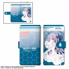 Azur Lane Book-style Smartphone Case M Size Design 04 (Unicorn)