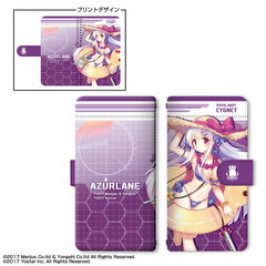Azur Lane Book-style Smartphone Case L Size Design 08 (Cygnet)