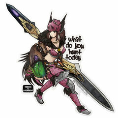 CAPCOM x B-SIDE LABEL Sticker - Monster Hunter: World: Janah Soubi