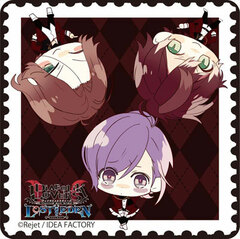 DIABOLIK LOVERS LOST EDEN - Postage Stamp-style Rubber Mat Coaster: Ayato, Kanato, Laito