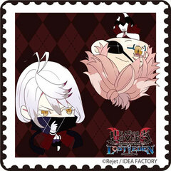 DIABOLIK LOVERS LOST EDEN - Postage Stamp-style Rubber Mat Coaster: Carla, Shin