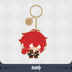 Genshin Impact Chara Metal Keyring Diluc