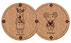 Dai Gyakuten Saiban 2 - Cork Coaster Set: Usalock & Kumaris