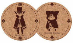 Dai Gyakuten Saiban 2 - Cork Coaster Set: Nyanzieks & Nyasked Disciple