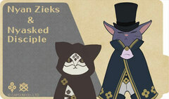 Dai Gyakuten Saiban 2 - Dress Sticker (3) Nyanzieks & Nyasked Disciple