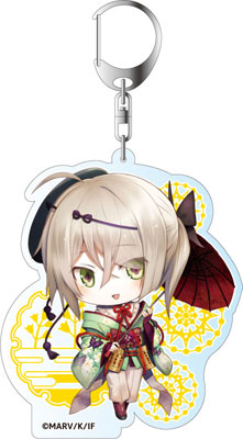 Sengoku Night Blood - Deka Keychain: Hanbee Takenaka