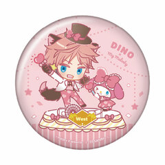 Helios Rising Heroes x Sanrio Characters Tin Mirror 12. Dino Albani x My Melody