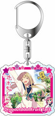 Dropout Idol Fruit Tart Acrylic Keychain Riri Higashi
