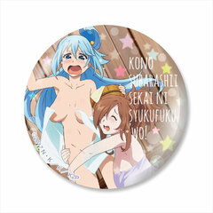KonoSuba 2 Polyca Badge vol.2 Aqua & Wiz in Bath