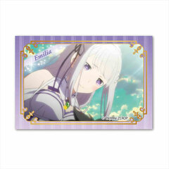 BIG Square Tin Badge - Re:ZERO -Starting Life in Another World- Emilia B