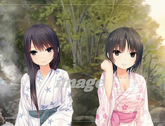 Coffee Kizoku - B2 Wall Scroll: Hot Spring Kanban-musume (Hot Spring Yukata ver.)
