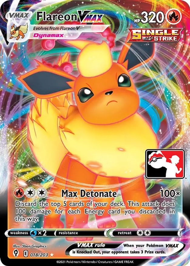 Flareon VMAX - 018/203 - Ultra Rare