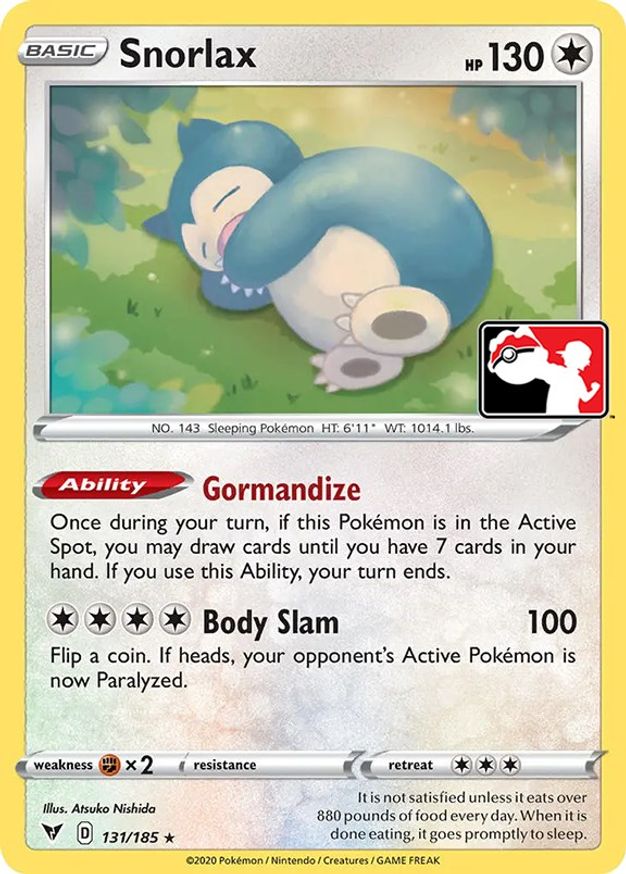 Snorlax - 131/185 - Holo Rare