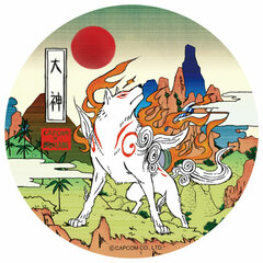 CAPCOM x B-SIDE LABEL Sticker - Okami: Karin