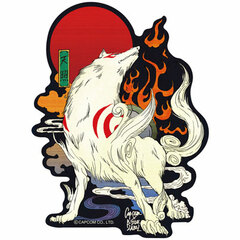 CAPCOM x B-SIDE LABEL Sticker - Okami: Ukiyoe-fuu
