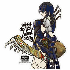 CAPCOM x B-SIDE LABEL Sticker - Monster Hunter: Spio Soubi