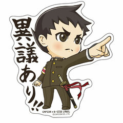 CAPCOM x B-SIDE LABEL Sticker - Dai Gyakuten Saiban: Ryunosuke Naruhodo